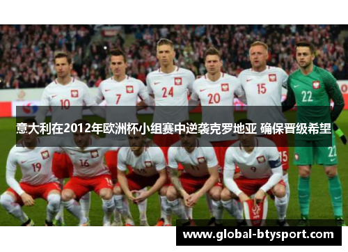 意大利在2012年欧洲杯小组赛中逆袭克罗地亚 确保晋级希望